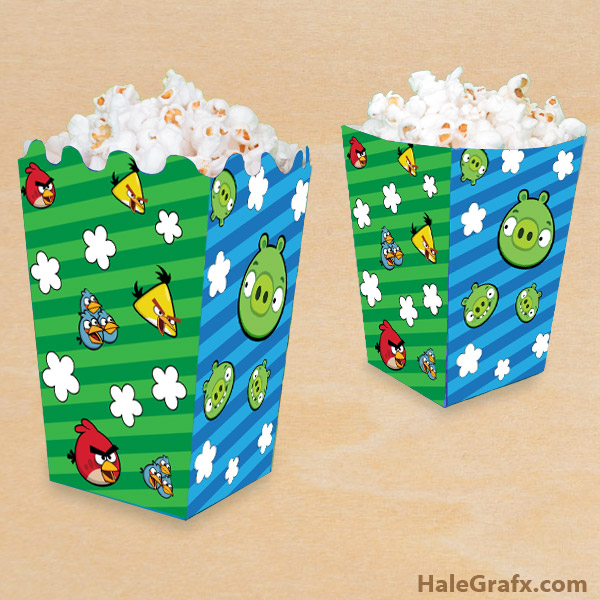FREE Printable Angry Birds Popcorn Box FREE Printable Angry Birds Popcorn Box