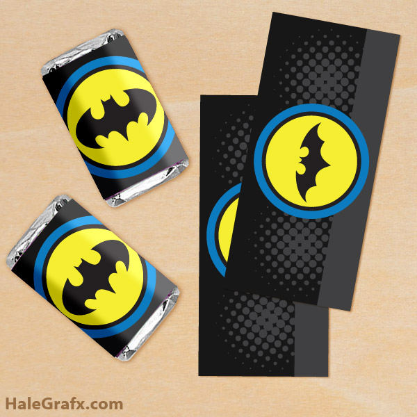 FREE Printable Batman Mini Candy Bar Wrappers FREE Printable Batman Mini Candy Bar Wrappers