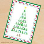 FREE Printable Christmas Tree Greeting Card and 8×10 Print