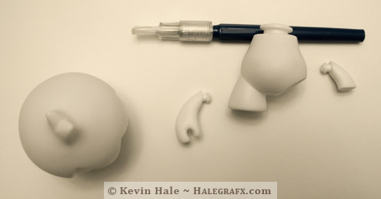 Color Blanks figure disassembled Color Blanks figure disassembled