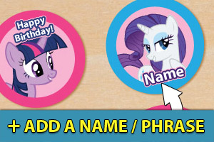 Add a name or phrase to your My Little Pony cupcake toppers Add a name or phrase to your My Little Pony cupcake toppers