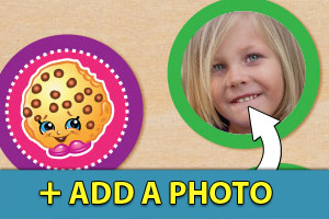 Add a photo to your Shopkins cupcake toppers