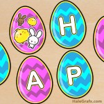 FREE Printable Easter Egg Banner Set