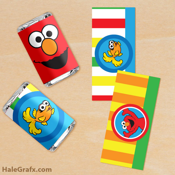 FREE Printable Elmo Mini Candy Bar Wrappers FREE Printable Elmo Mini Candy Bar Wrappers