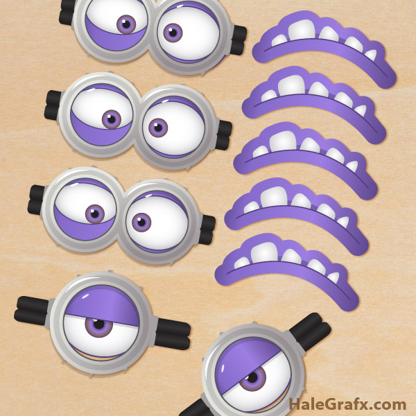 FREE Printable Despicable Me 2 Evil Minion Goggles and Mouths FREE Printable Despicable Me 2 Evil Minion Goggles and Mouths