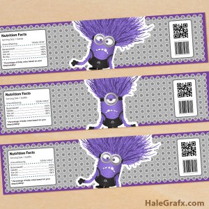 Free printable evil minion water bottle labels Free printable evil minion water bottle labels