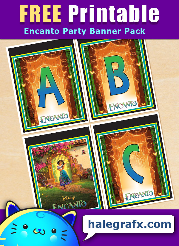 FREE Printable Encanto Alphabet Banner Pack FREE Printable Encanto Alphabet Banner Pack