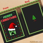 FREE Printable Christmas Minecraft Greeting Card FREE Printable Christmas Minecraft Greeting Card