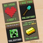 FREE Printable Minecraft Valentines FREE Printable Minecraft Valentines