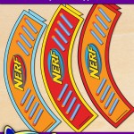 FREE Printable Nerf Cupcake Wrappers