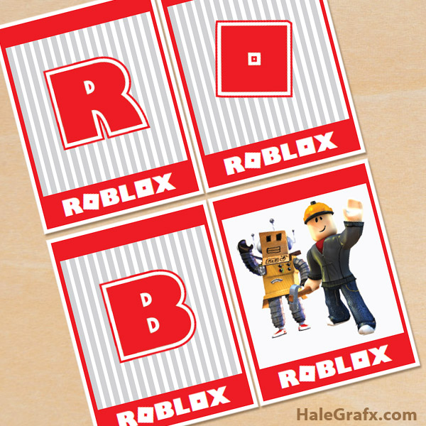 FREE Printable Roblox Alphabet Banner Pack FREE Printable Roblox Alphabet Banner Pack