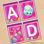 FREE Printable Shopkins Alphabet Banner Pack