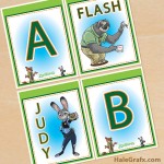 FREE Printable Zootopia Alphabet Banner Pack