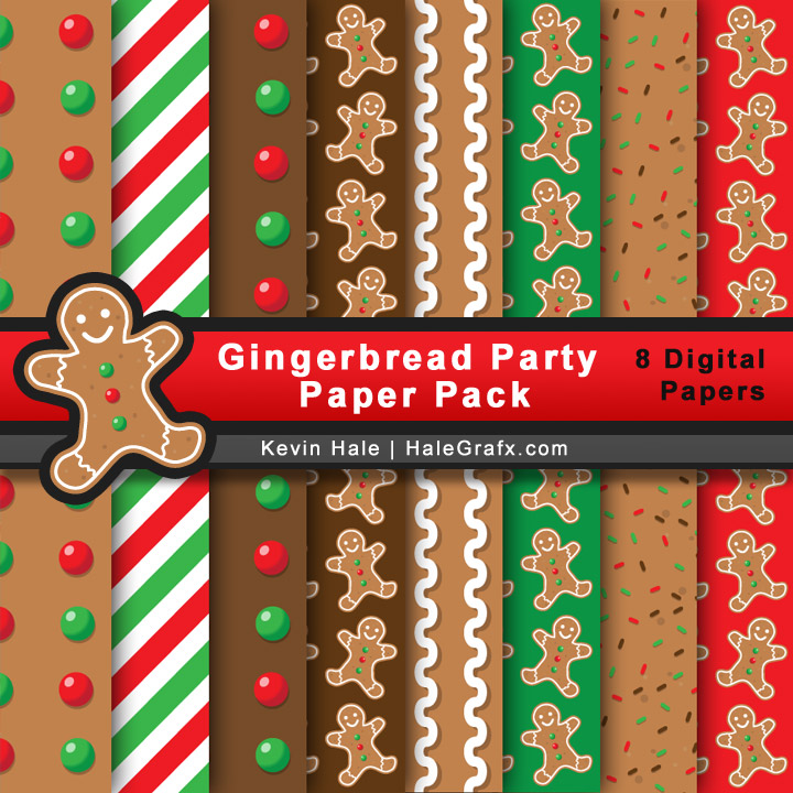 FREE Christmas gingerbread Party Digital Paper Pack FREE Christmas gingerbread Party Digital Paper Pack