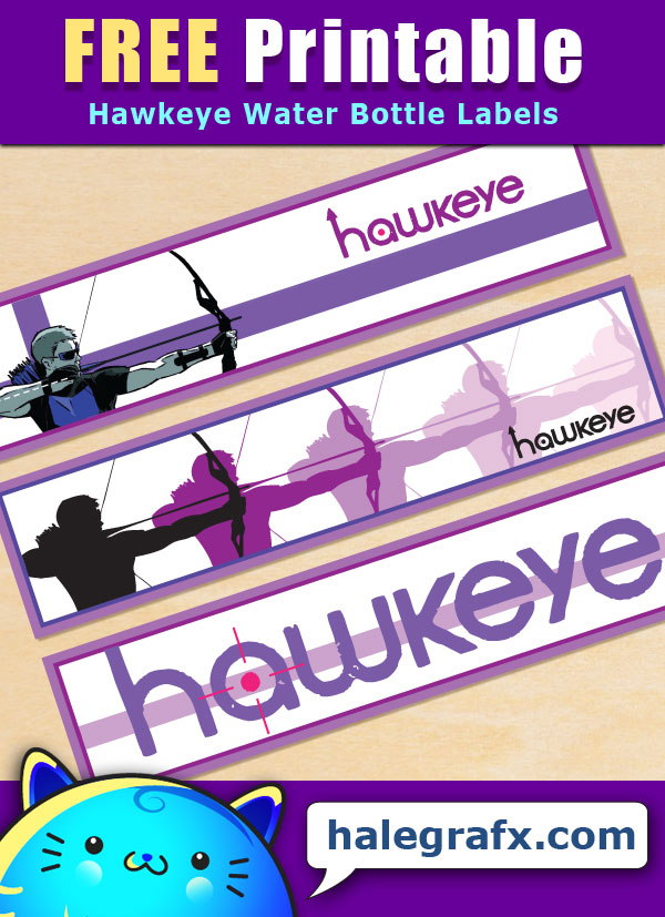 Free Printable Hawkeye Water Bottle Labels Free Printable Hawkeye Water Bottle Labels