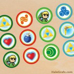 FREE Printable Legend of Zelda Cupcake Toppers