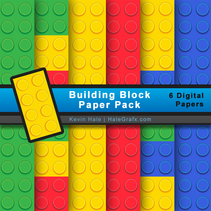 FREE LEGO Building Block Digital Paper Pack FREE LEGO Building Block Digital Paper Pack