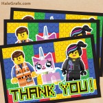 FREE Printable LEGO Movie Thank You Card FREE Printable LEGO Movie Thank You Card