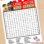 FREE Printable LEGO Movie Word Search FREE Printable LEGO Movie Word Search