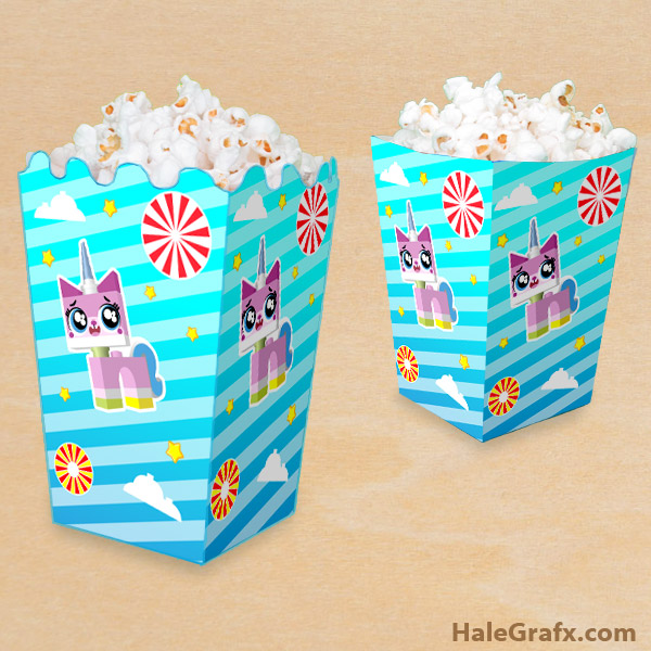 FREE Printable LEGO Movie Unikitty Popcorn Box FREE Printable LEGO Movie Unikitty Popcorn Box