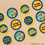FREE Printable Magic School Bus Cupcake Toppers