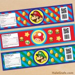 FREE Printable Super Mario Bros. Water Bottle Labels