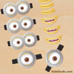 Free printable minion goggles and mouths Free printable minion goggles and mouths