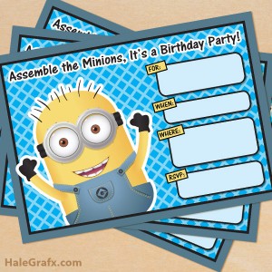 Free Printable Minion invitations Free Printable Minion invitations