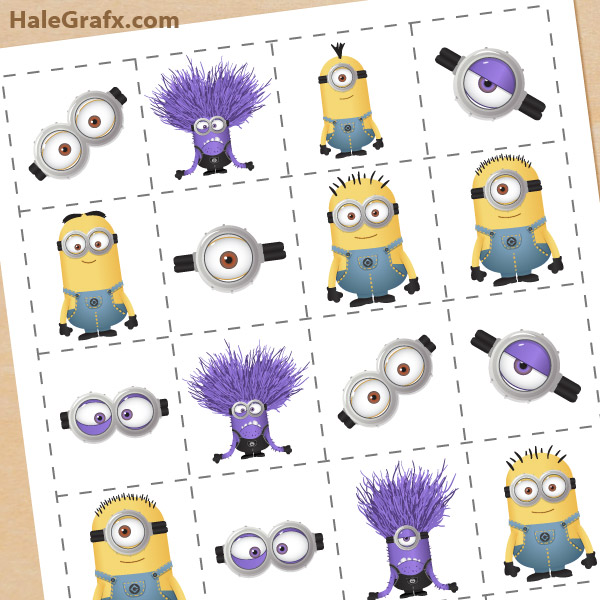 FREE Printable Despicable Me 2 Minions Memory Game FREE Printable Despicable Me 2 Minions Memory Game