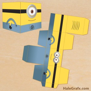 Free printable minion treat boxes Free printable minion treat boxes