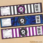 FREE Printable Nightmare Before Christmas Water Bottle Labels