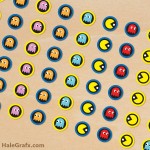 FREE Printable Pac-man Hershey’s Kisses Stickers