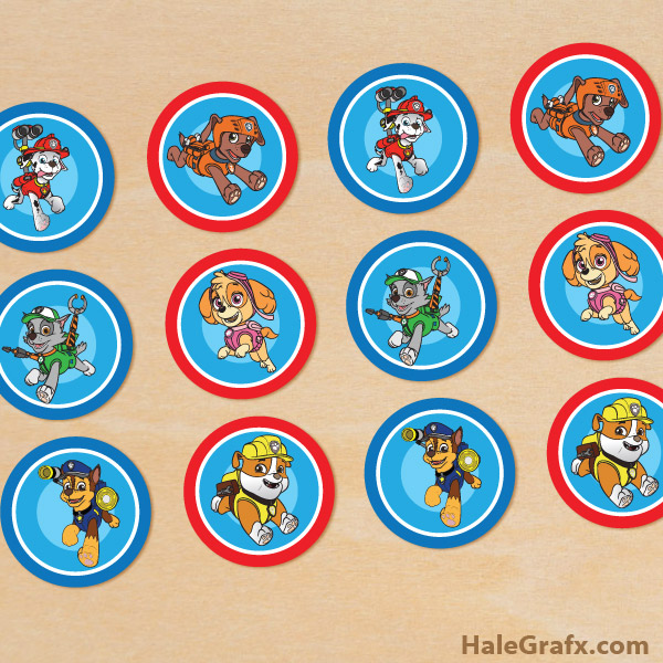 FREE Printable Paw Patrol Cupcake Toppers FREE Printable Paw Patrol Cupcake Toppers