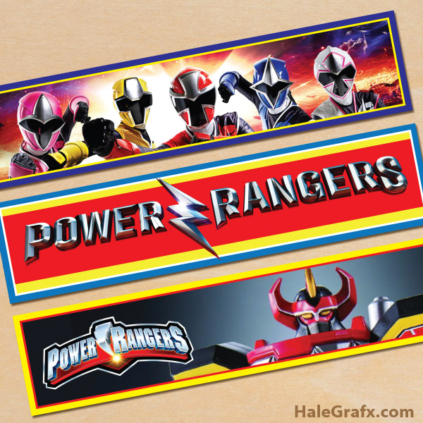 Free Printable Power Rangers Water Bottle Labels Free Printable Power Rangers Water Bottle Labels