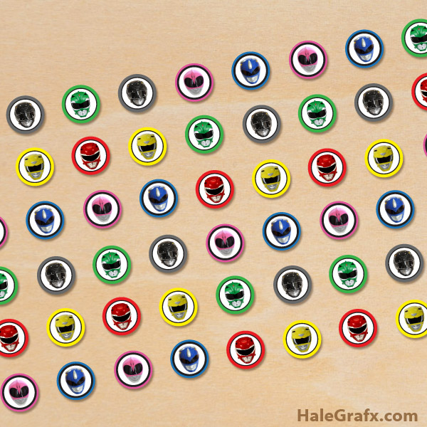 FREE Printable Power Rangers Hershey’s Kisses Stickers FREE Printable Power Rangers Hershey’s Kisses Stickers