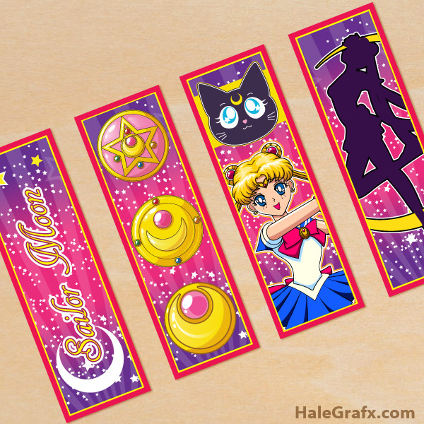 FREE Printable Sailor Moon Bookmarks FREE Printable Sailor Moon Bookmarks