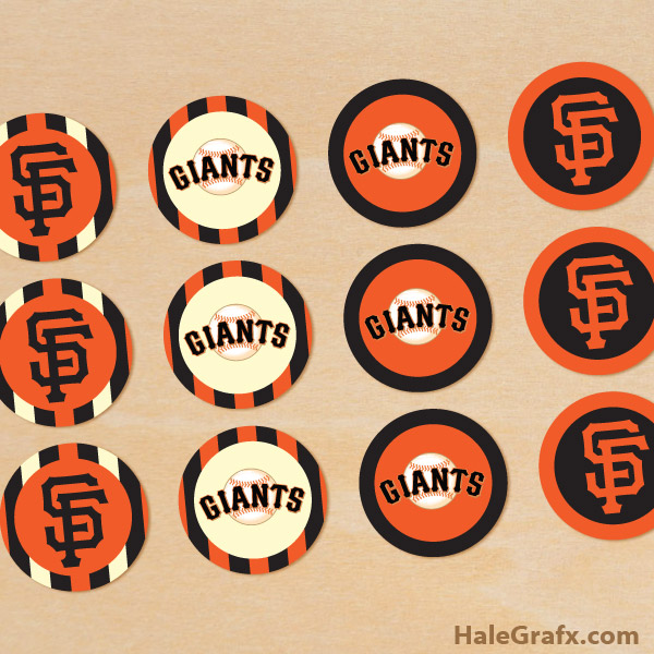 FREE Printable San Francisco Giants Cupcake Toppers FREE Printable San Francisco Giants Cupcake Toppers