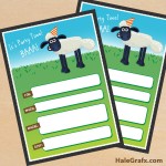 FREE Printable Shaun the Sheep Birthday Invitation FREE Printable Shaun the Sheep Birthday Invitation
