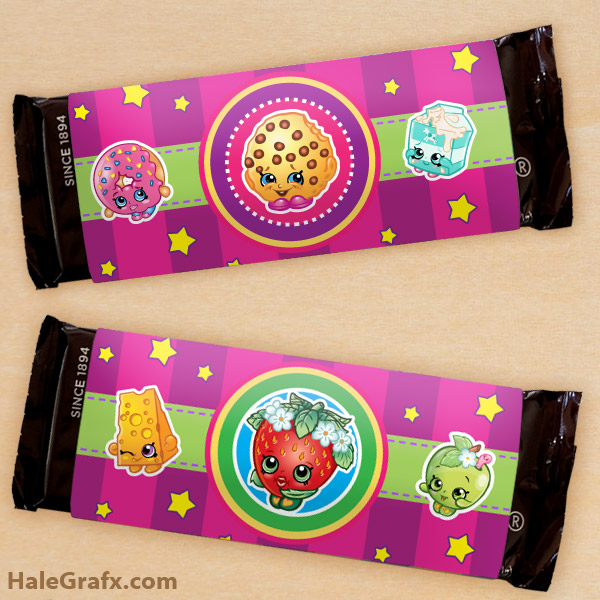 FREE Printable Shopkins Candy Bar Wrappers FREE Printable Shopkins Candy Bar Wrappers