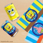 FREE Printable Spongebob Squarepants Mini Candy Bar Wrappers