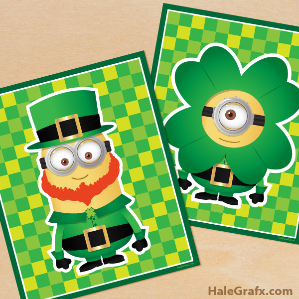 FREE Printable St. Patrick's Day Minion Posters FREE Printable St. Patrick's Day Minion Posters