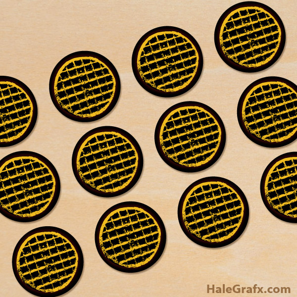 FREE Printable Stranger Things Waffle Cupcake Toppers FREE Printable Stranger Things Waffle Cupcake Toppers