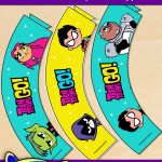FREE Printable Teen Titans Go! Cupcake Wrappers