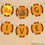 FREE Printable Round Thanksgiving Banner