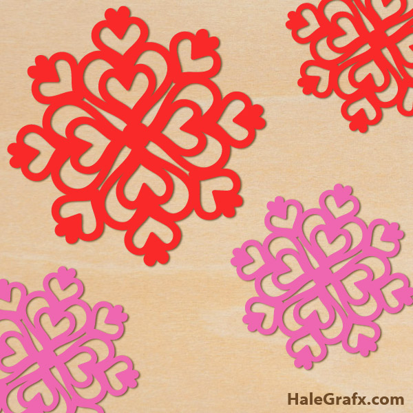 FREE Valentine's Day Hearts Snowflake SVG File FREE Valentine's Day Hearts Snowflake SVG File