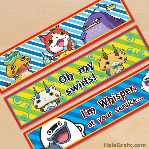 Free Printable Yo-kai Watch Water Bottle Labels Free Printable Yo-kai Watch Water Bottle Labels