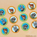 FREE Printable Zootopia Cupcake Toppers