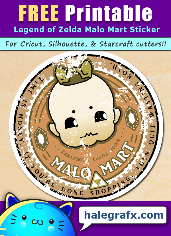 FREE Printable Legend of Zelda Malo Mart Sticker FREE Printable Legend of Zelda Malo Mart Sticker