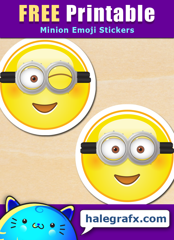 FREE Printable Minion Emoji Stickers FREE Printable Minion Emoji Stickers