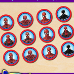 Free Printable Spider-Man Cupcake Toppers